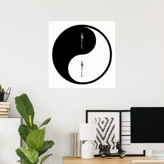 Yin Yang Chiropractic Poster (Thuiskantoor)