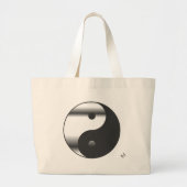 Yin Yang Chrome Grote Tote Bag (Voorkant)