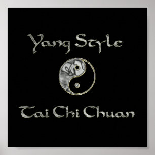 Yin Yang Chrome, Yang Style Chrome, tai chi chroom Poster
