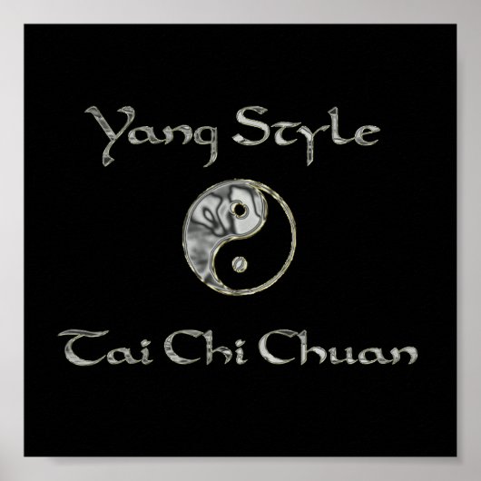 Yin Yang Chrome, Yang Style Chrome, tai chi chroom Poster (Voorkant)