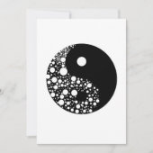 Yin Yang Circles Black and White Harmony Zen Gift Kaart (Voorkant)