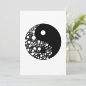 Yin Yang Circles Black and White Harmony Zen Gift Kaart (Staand voorkant)