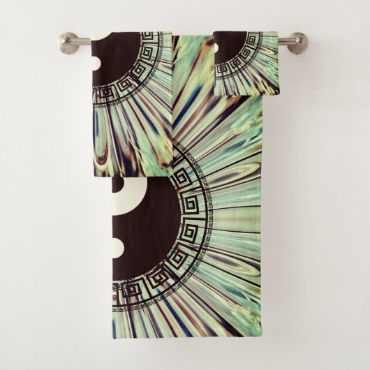 Yin Yang Color Splash Bad Handdoek (Insitu)