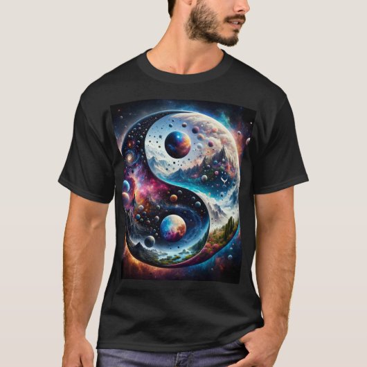 Yin Yang Cosmic Shirt (Voorkant)