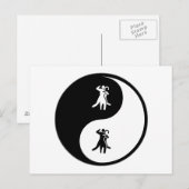 Yin Yang Dance Briefkaart (Voorkant / Achterkant)