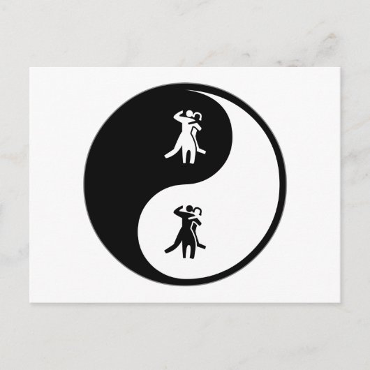 Yin Yang Dance Briefkaart (Voorkant)