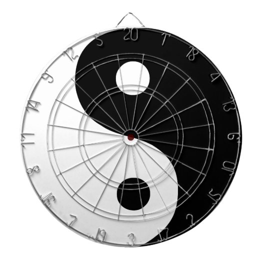 yin yang dartbord (Voorkant)