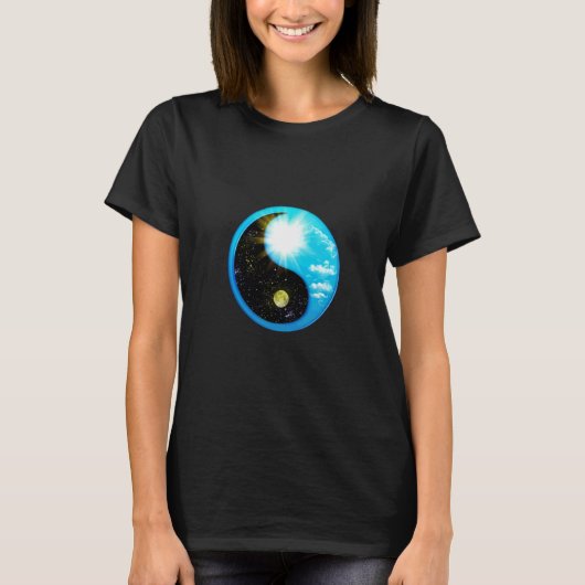 Yin Yang Day and Night T-shirt (Voorkant)