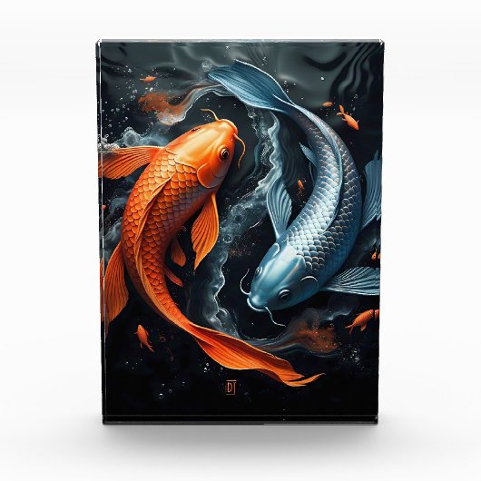 Yin & Yang: De dans van Koi Fotoblokken (Voorkant)