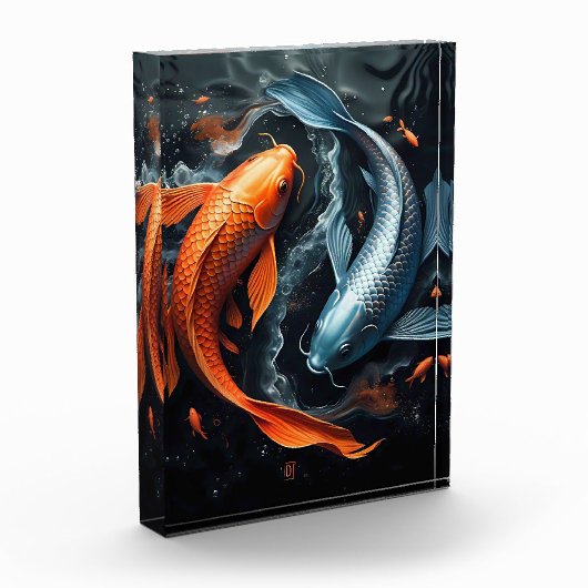 Yin & Yang: De dans van Koi Fotoblokken (Links)