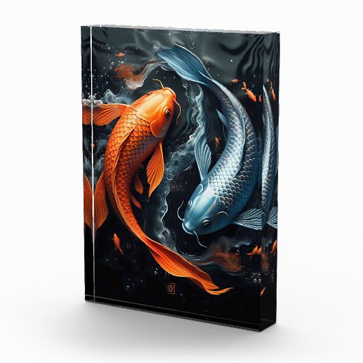 Yin & Yang: De dans van Koi Fotoblokken (Rechts)