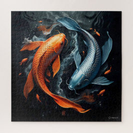 Yin & Yang: De dans van Koi Legpuzzel