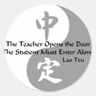 Yin Yang - De leraar Ronde Sticker