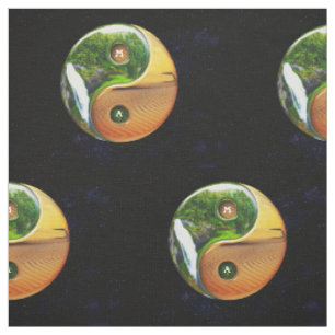 Yin Yang Desert en Oerwoud Taoism Philosophical Stof