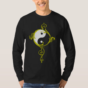 Yin Yang Design Black T-Shirt
