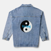 Yin Yang Design Denim Jas Denim Jacket (Achterkant)