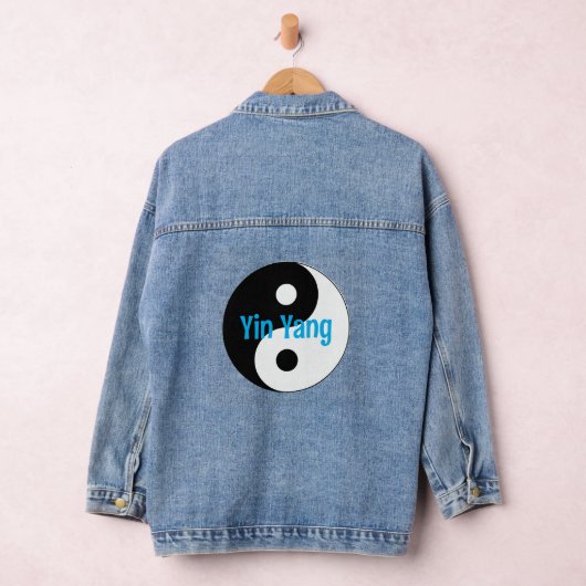 Yin Yang Design Denim Jas Denim Jacket (Hangar)