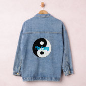 Yin Yang Design Denim Jas Jacket (Hangar)