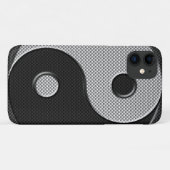 Yin Yang Design in Carbon Fibre Print Style Case-Mate iPhone Case (Achterkant (horizontaal))