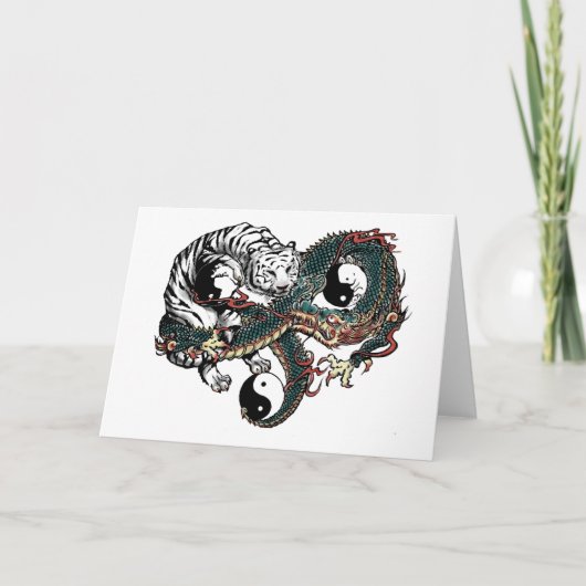 Yin Yang Design Kaart (Voorkant)