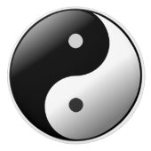 Yin Yang Deurkruk Kastgreep Keramische Knop (Voorkant)