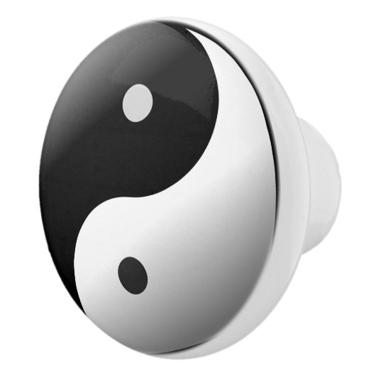 Yin Yang Deurkruk Kastgreep Keramische Knop (Rechts)