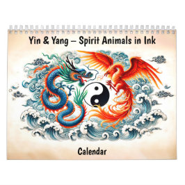 Yin & Yang – Dierenspirits in Inkt Kalender