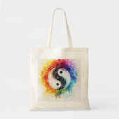 Yin Yang digitale kunst Tote Bag (Voorkant)