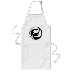 Yin Yang Dolphin Apron Lang Schort