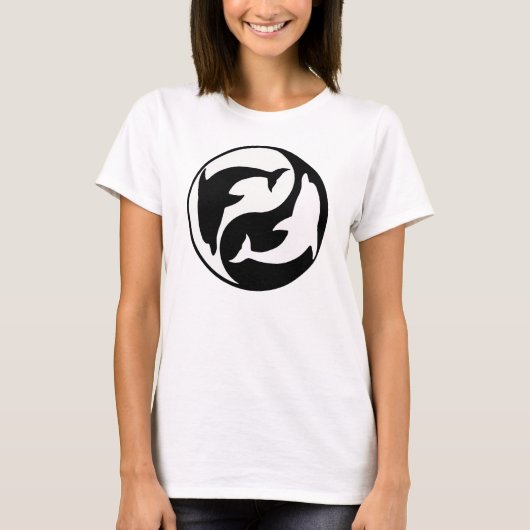 Yin Yang Dolphin T-Shirt (Voorkant)