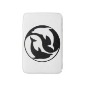 Yin Yang Dolphins Bath Mat (Voorkant Verticaal)