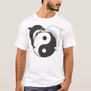 Yin Yang Dolphins Black/White T-shirt