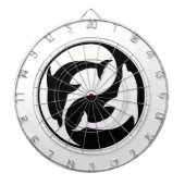 Yin Yang Dolphins Dart Board Dartbord (Voorkant)
