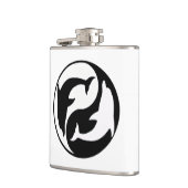 Yin Yang Dolphins Flask Heupfles (Links)