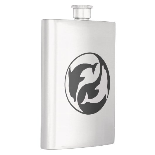 Yin Yang Dolphins Flask Heupfles (Rechts)