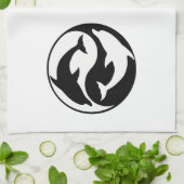 Yin Yang Dolphins Kitchen Towel Theedoek (Gevouwen)