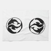 Yin Yang Dolphins Kitchen Towel Theedoek (Horizontaal)