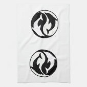 Yin Yang Dolphins Kitchen Towel Theedoek (Verticaal)