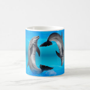 Yin Yang Dolphins Koffiemok