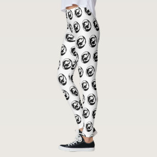Yin Yang Dolphins-Leggings Leggings