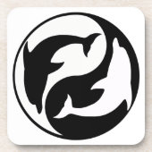 Yin Yang Dolphins Onderzetters (Voorkant)