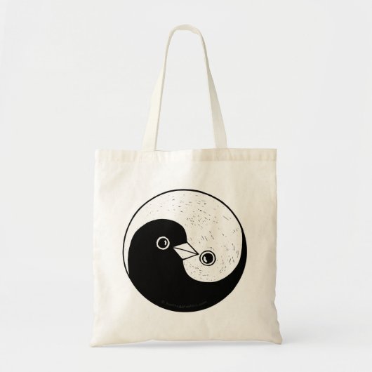 Yin Yang doodt Canvas tas (Voorkant)
