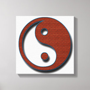 Yin Yang door Shirley Taylor Canvas Afdruk