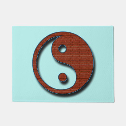 Yin Yang door Shirley Taylor Deurmat (Voorkant)
