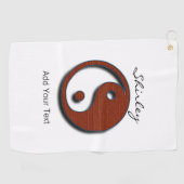 Yin Yang door Shirley Taylor Golfhanddoek (Horizontaal)