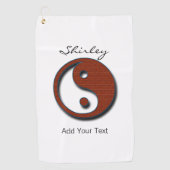 Yin Yang door Shirley Taylor Golfhanddoek (Voorkant)