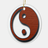Yin Yang door Shirley Taylor Keramisch Ornament (Links)