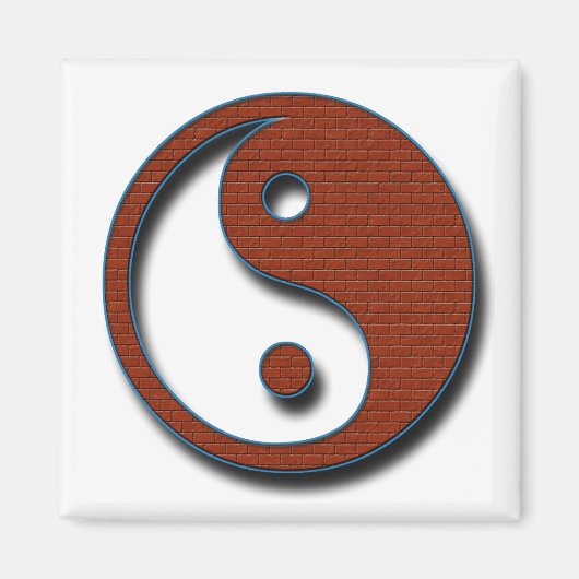 Yin Yang door Shirley Taylor Magneet (Voorkant)