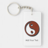Yin Yang door Shirley Taylor Sleutelhanger (Voorkant)