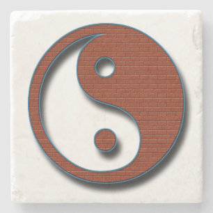 Yin Yang door Shirley Taylor Stenen Onderzetter